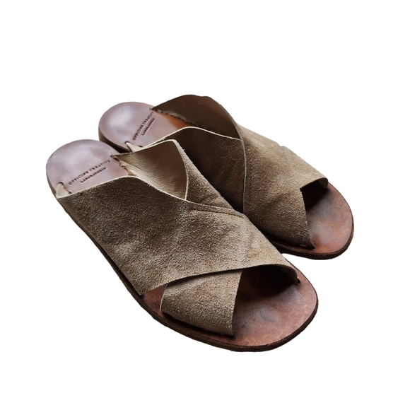 OFFICINE CREATIVE Leather Suede slide sandals size 38 - Picture 8 of 12
